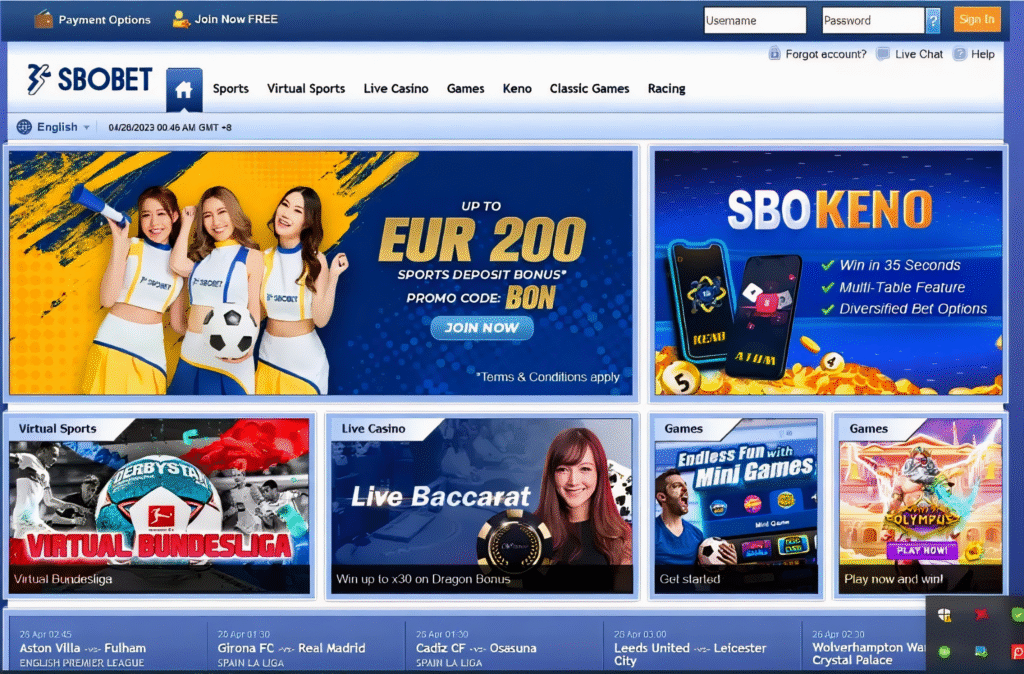 Sbobet Euro 200 Promotion Sbobet promotional banner for Euro 200 campaign highlighting bonuses and sports betting offers for the international tournament.